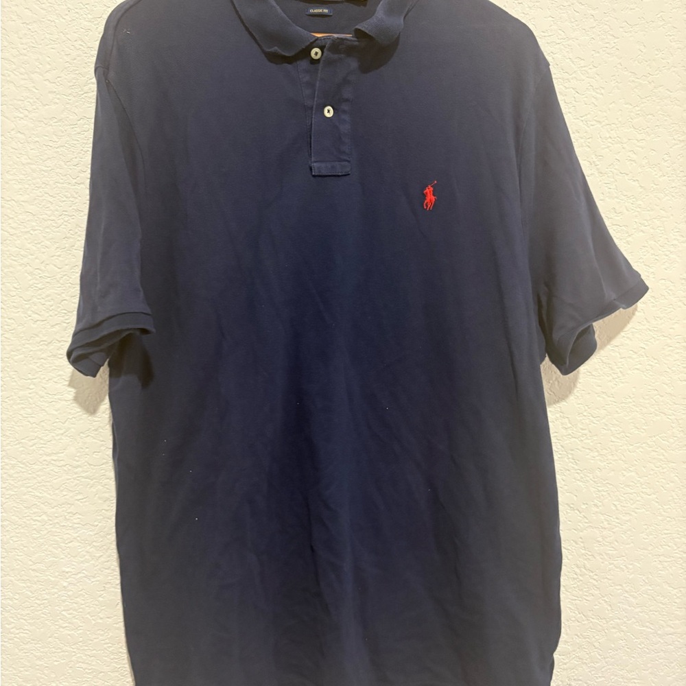 Ralph Lauren Classic Fit Polo in Deep Blue